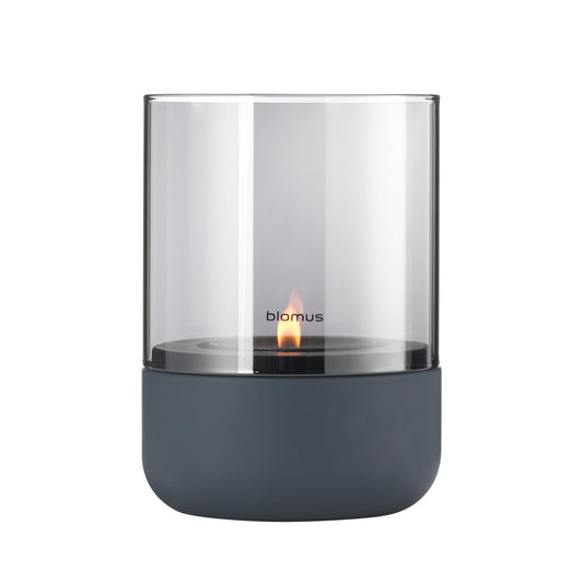 CALMA Hurricane Lamp for Tealight Steel Grey