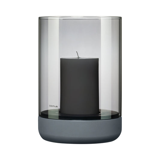 CALMA Hurricane Lamp Large Steel Grey