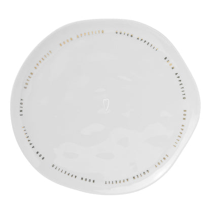 Bon Appetit porcelain organic shape plates