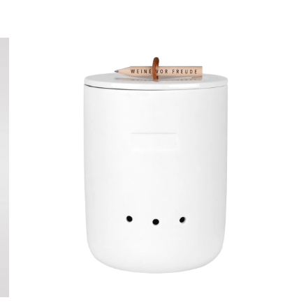 Porcelain Storage Canister with Lid – Large 7.3 × 5.5 in