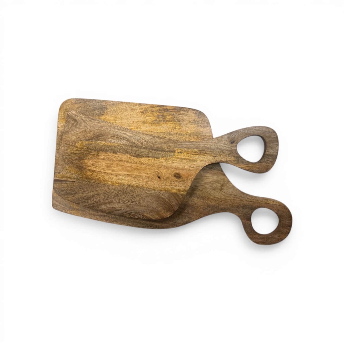 Sculpted Mango Wood Cutting Board Duo - Image 1