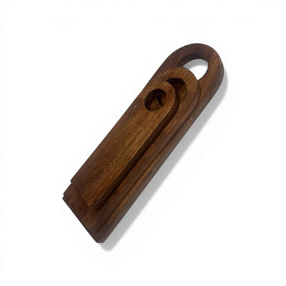 Walnut Finish Mango Wood Charcuterie Board Set of 3 - Image 3