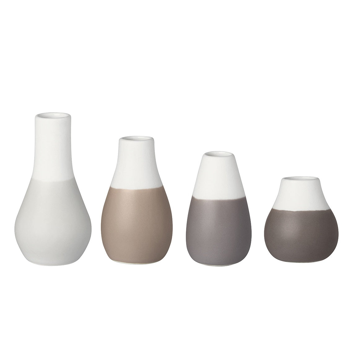 Ceramic Pastel Mini Vases Set of 4 – Scandinavian Vase Gift Set for Tiny Flowers or Buds product image