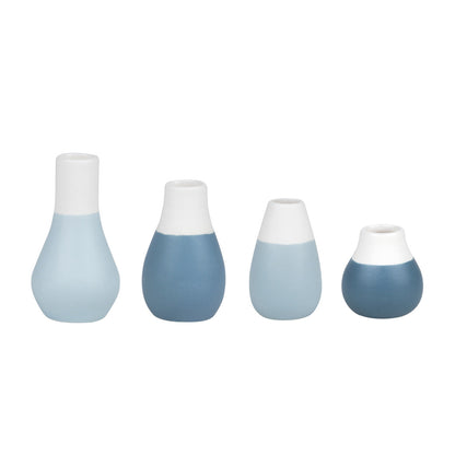 Ceramic Pastel Mini Vases Set of 4 – Scandinavian Vase Gift Set for Tiny Flowers or Buds product image