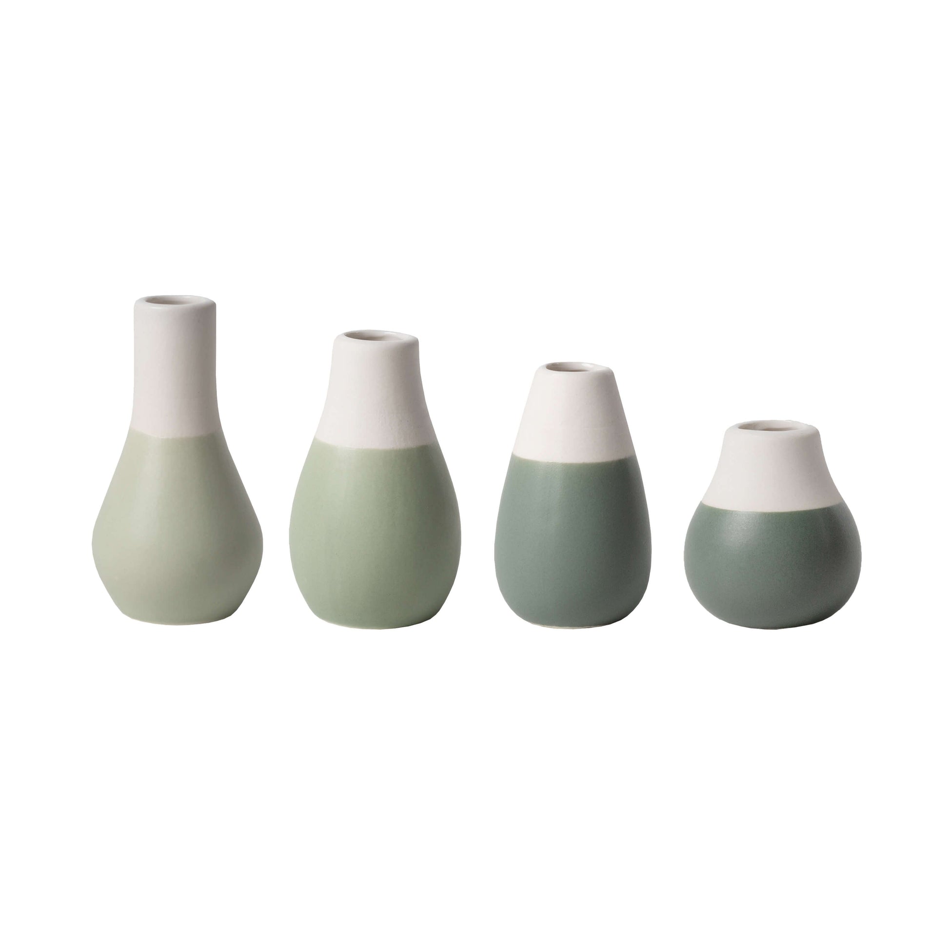 Ceramic Pastel Mini Vases Set of 4 – Scandinavian Vase Gift Set for Tiny Flowers or Buds product image