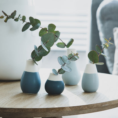 Ceramic Pastel Mini Vases Set of 4 – Scandinavian Vase Gift Set for Tiny Flowers or Buds product image