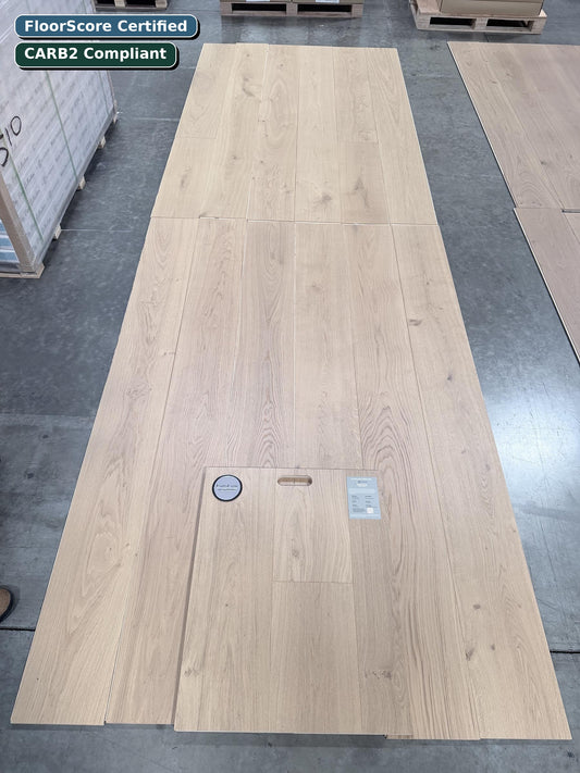 Ravenna Euro Luxe engineered European oak flooring — FloorScore Certified, CARB2 Compliant