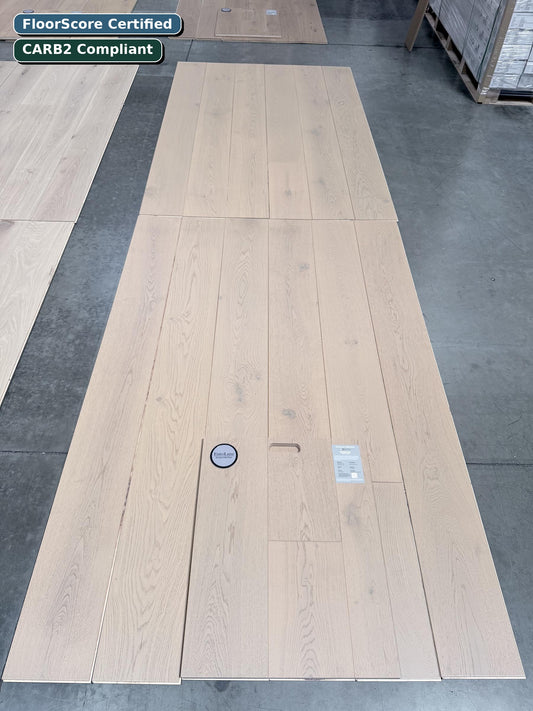 Valencia Euro Luxe engineered European oak flooring — FloorScore Certified, CARB2 Compliant