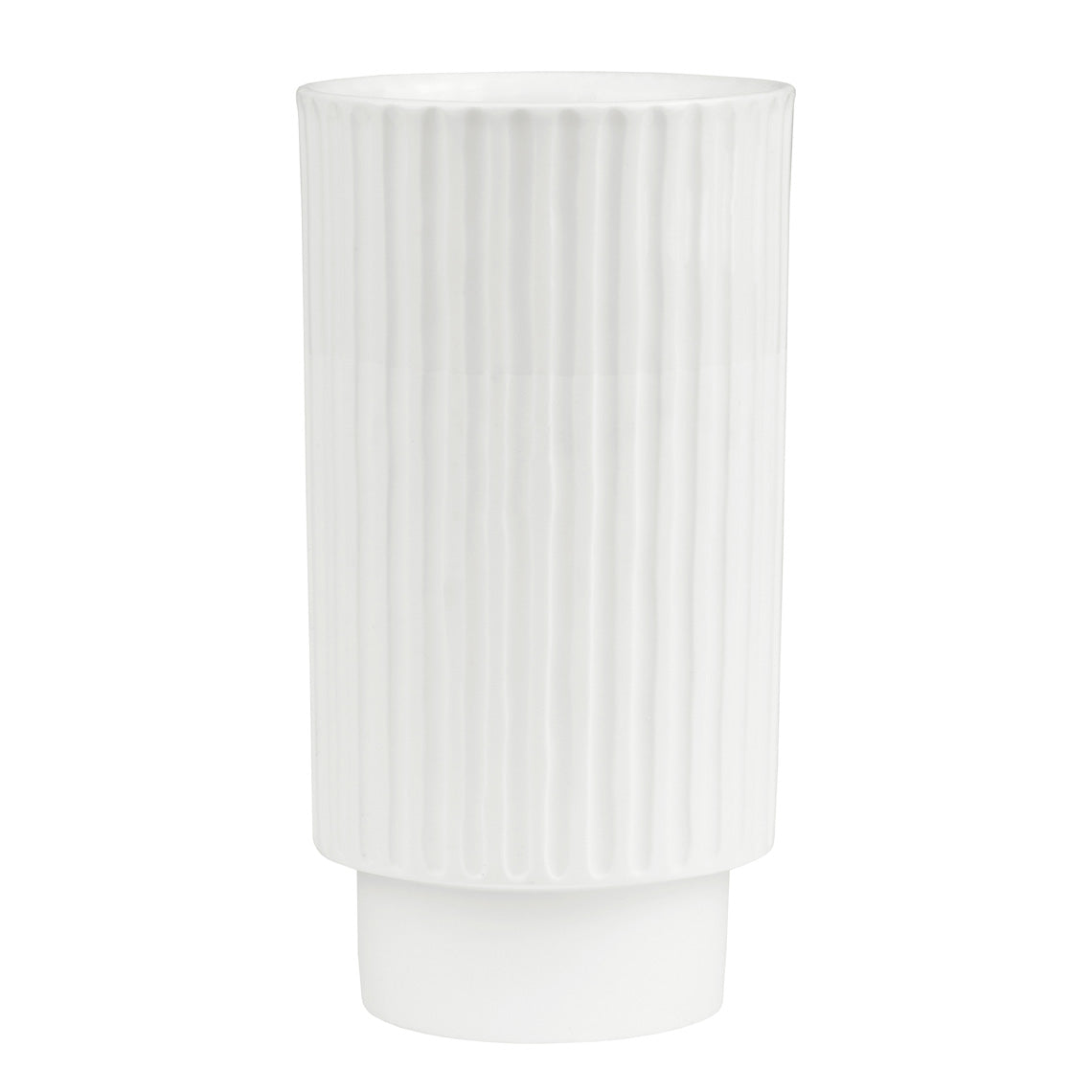 Friends of the Family Porcelain Vase for Flowers - White Minimalist Design