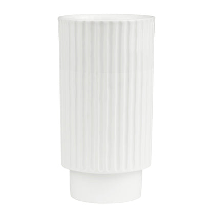 Friends of the Family Porcelain Vase for Flowers - White Minimalist Design