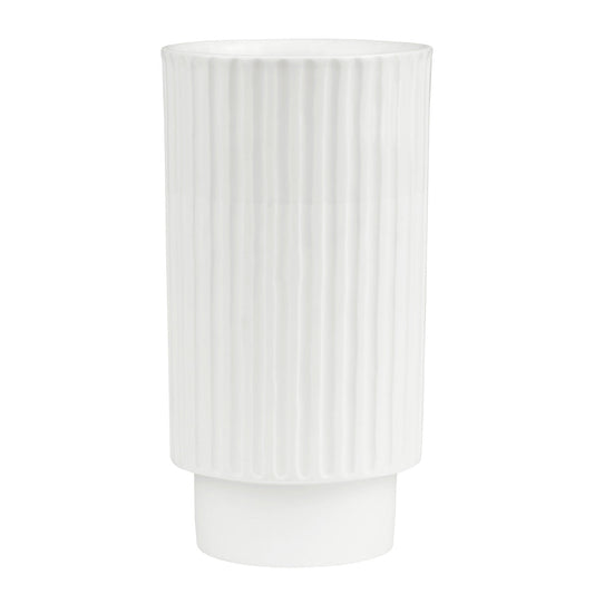 Friends of the Family Porcelain Vase for Flowers - White Minimalist Design