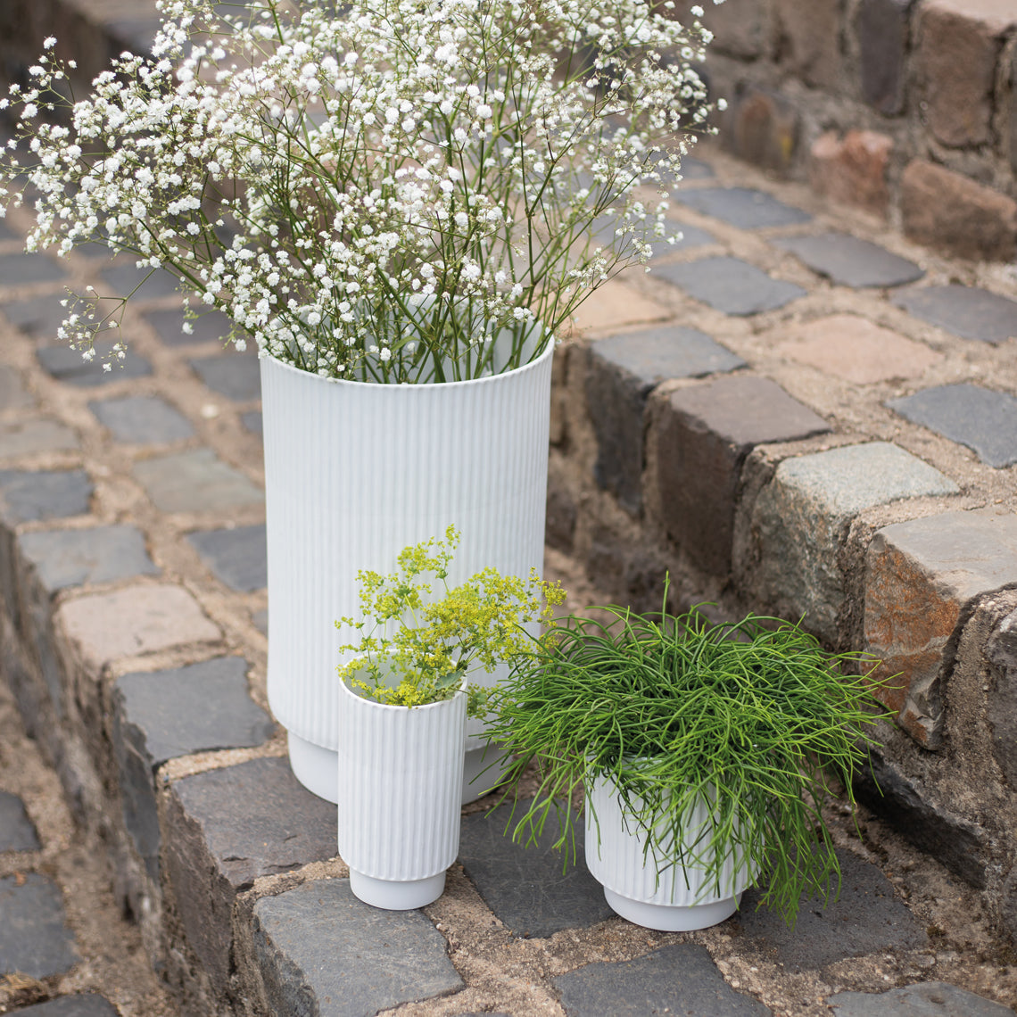 Friends of the Family Porcelain Vase for Flowers - White Minimalist Design product image