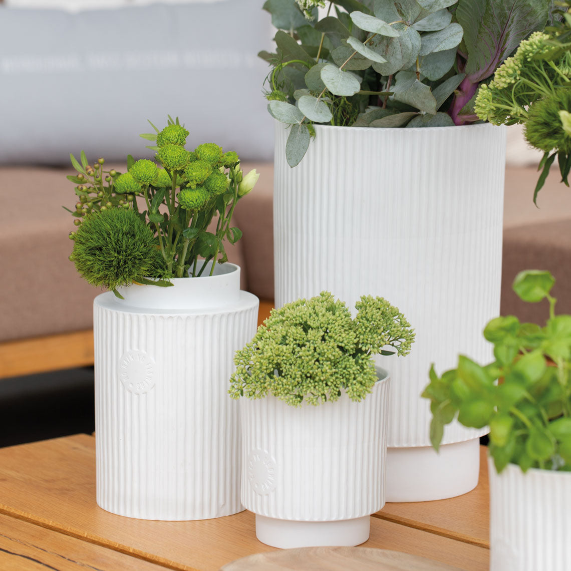 Friends of the Family Porcelain Vase for Flowers - White Minimalist Design product image