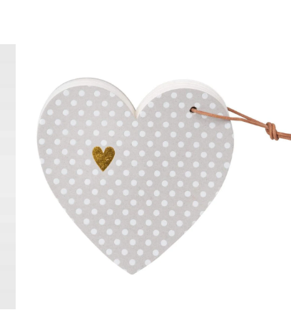 Love Heart-Shaped Notebook with Leather Strap