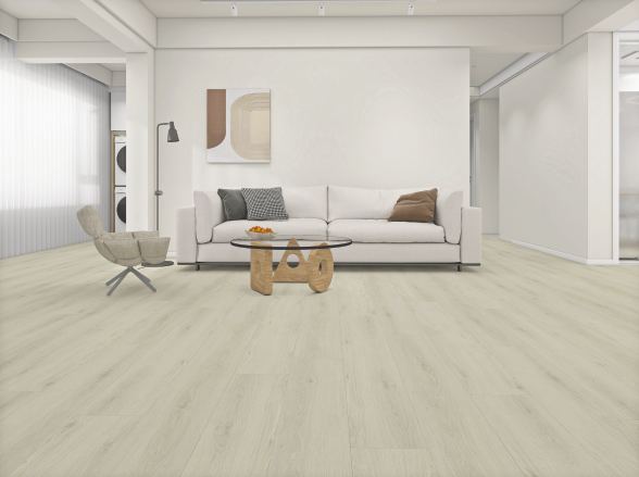 Ivory Oak SPC flooring room view