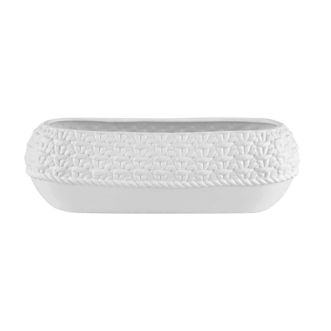 Knit Porcelain Oval Bowl / Tray