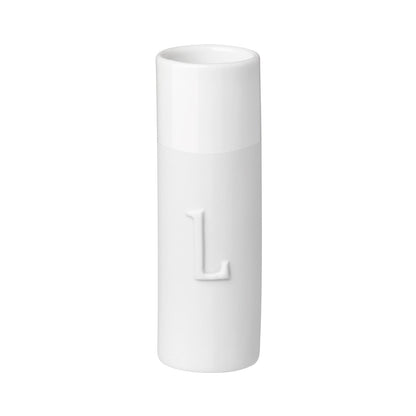 Love Heart Mini Porcelain Vases Set of 4 – Modern Bud Vase Gift Set with Heart Accent product image