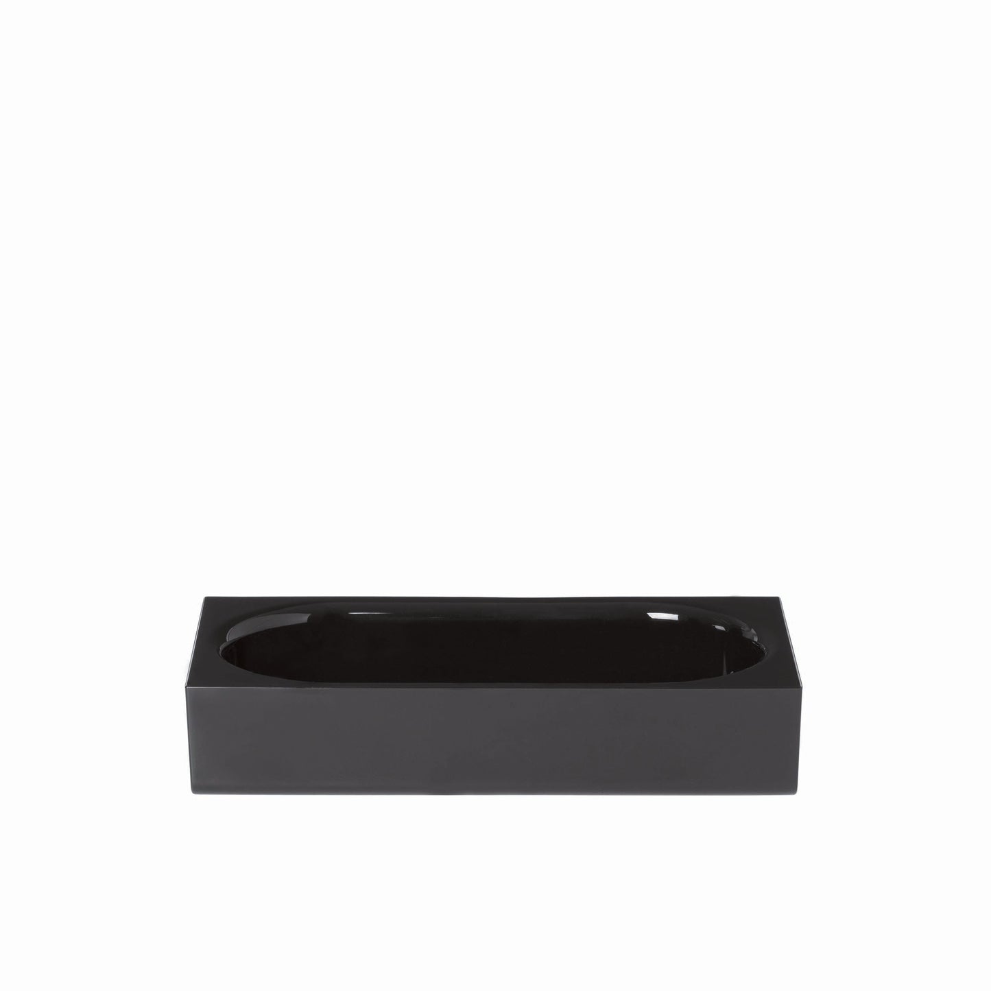 MODO rectangular black acrylic tray