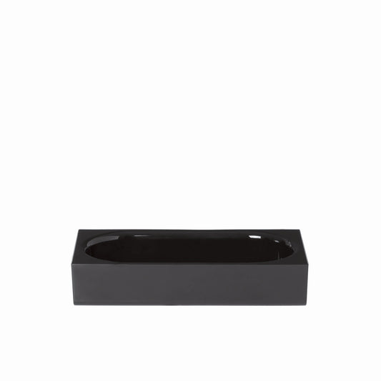 MODO rectangular black acrylic tray
