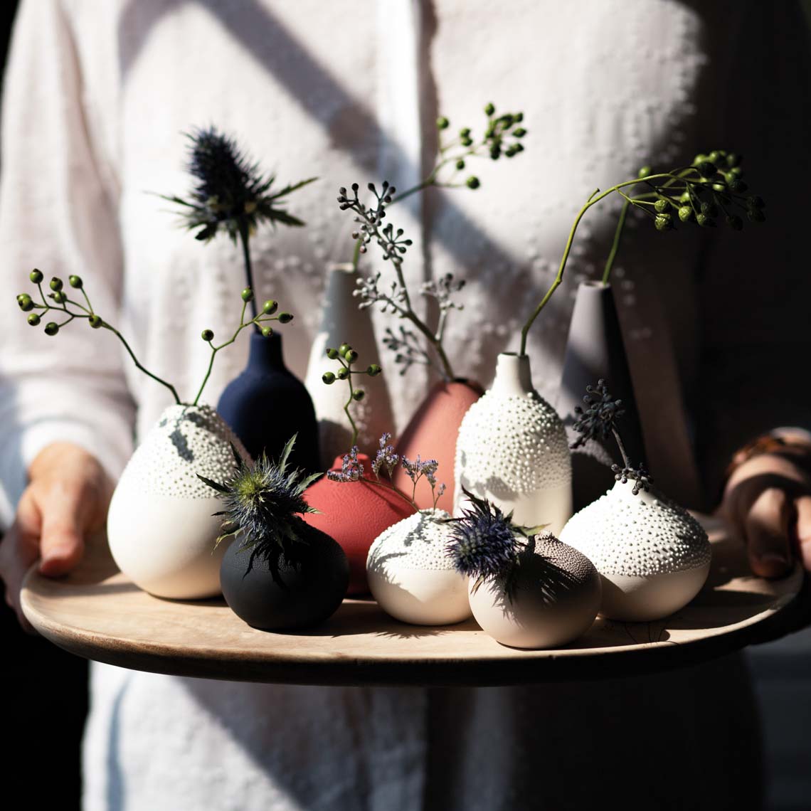 Pearl Stoneware Mini Vase product image