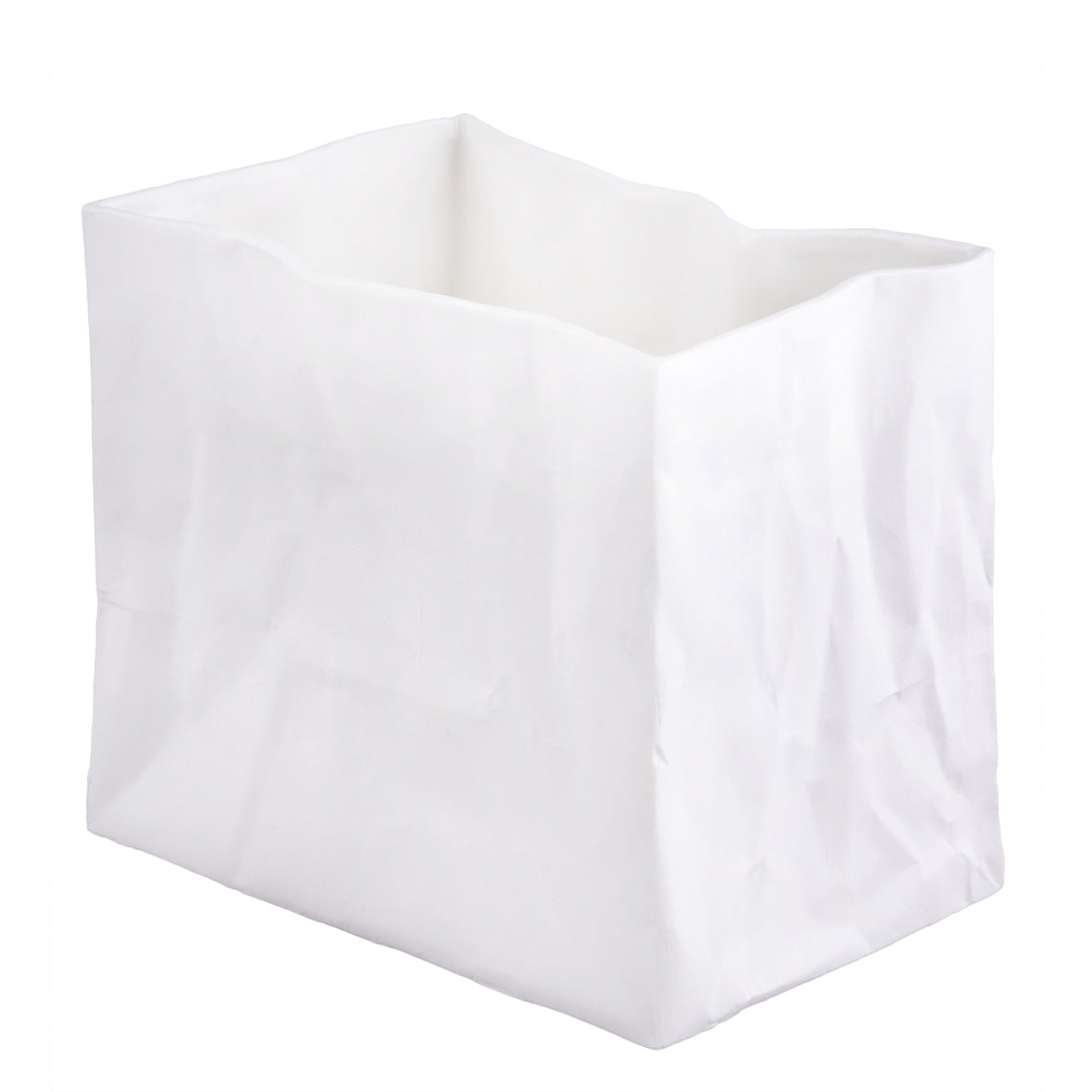 Porcelain Bag Design Vase – Food Safe, Catchall, Storage Vessel & Modern Home Decor product image