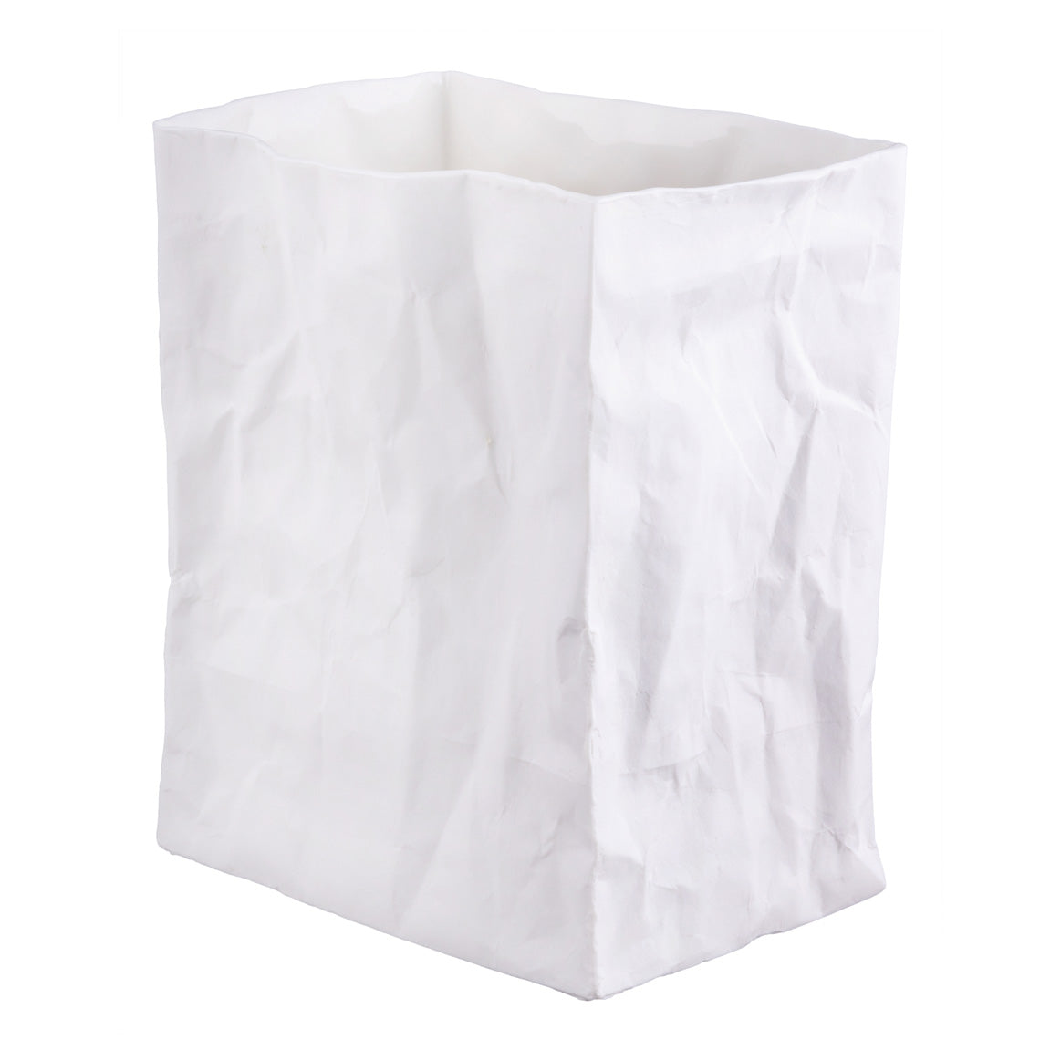Porcelain Bag Design Vase – Food Safe, Catchall, Storage Vessel & Modern Home Decor product image