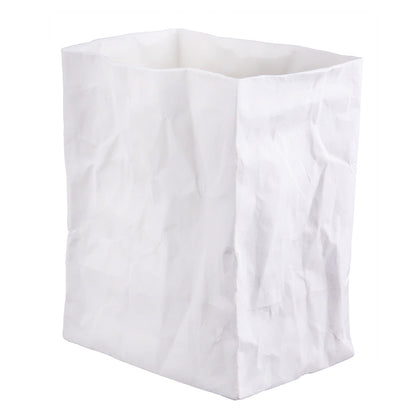 Porcelain Bag Design Vase – Food Safe, Catchall, Storage Vessel & Modern Home Decor product image