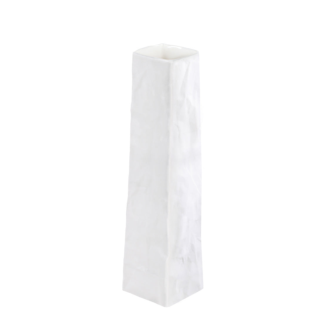 Porcelain Bag Design Vase - Sculptural and Flower Vase 10.2"