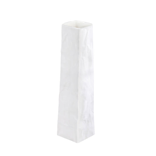 Porcelain Bag Design Vase - Sculptural and Flower Vase 10.2"