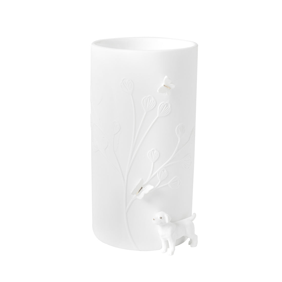Porcelain Stories Decorative Puppy Dog Vase - Handcrafted Flower and Sculptural Vase product image
