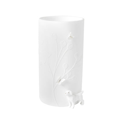 Porcelain Stories Decorative Puppy Dog Vase - Handcrafted Flower and Sculptural Vase product image