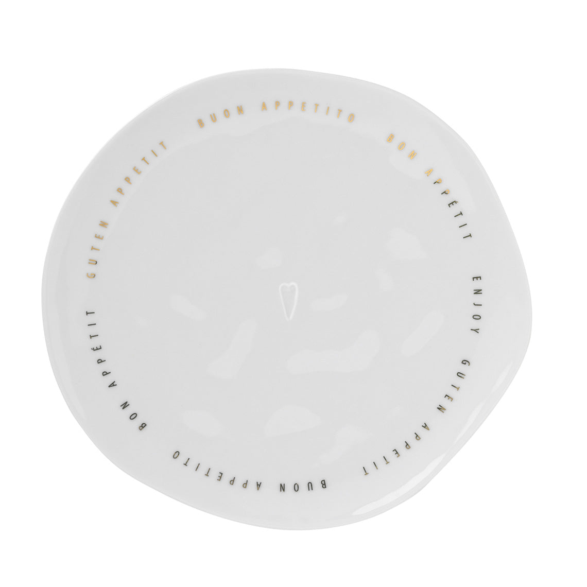 Medium Bon Appetit porcelain plate