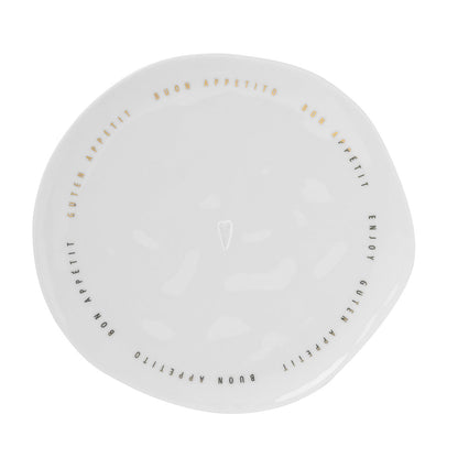 Medium Bon Appetit porcelain plate
