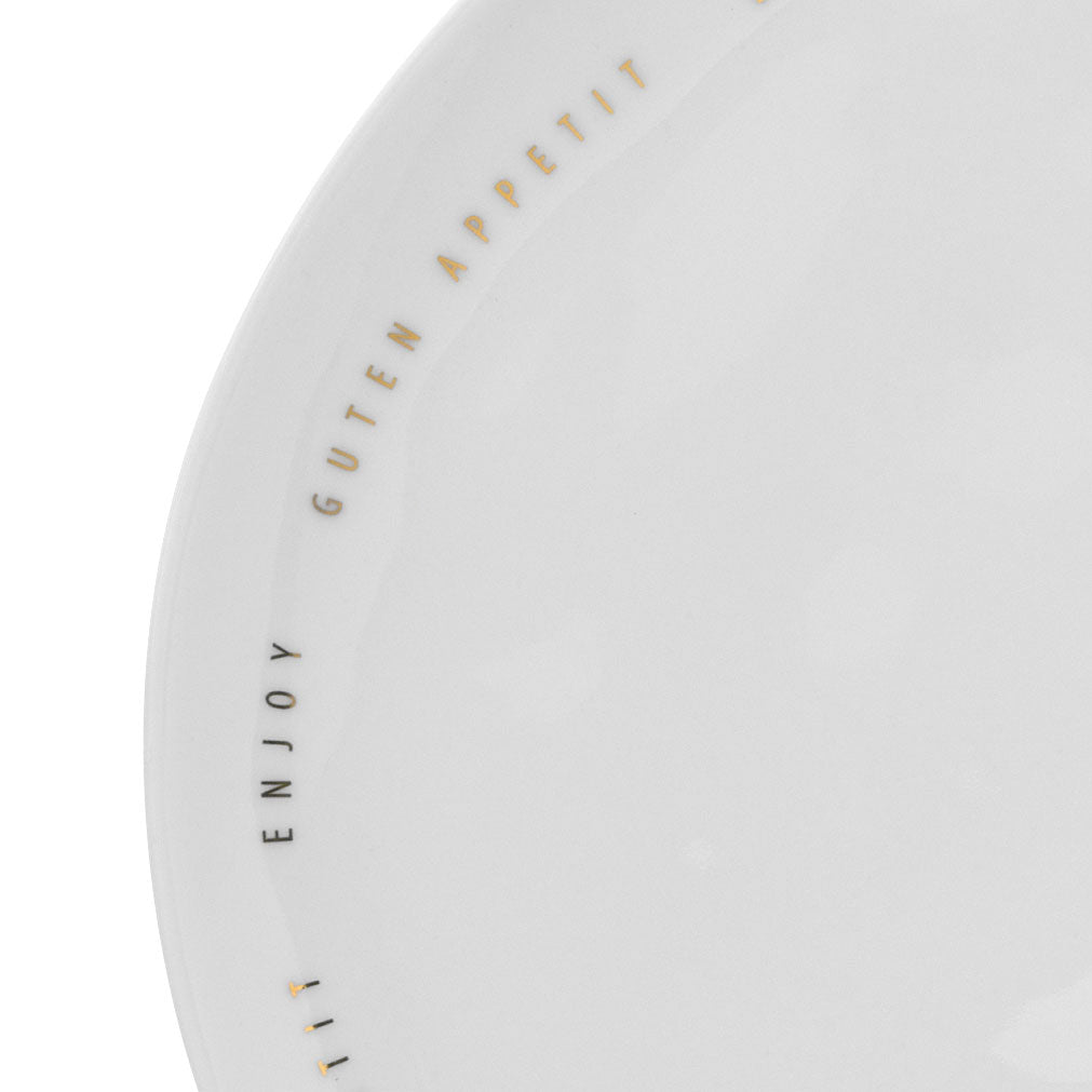 Bon Appetit gold lettering detail