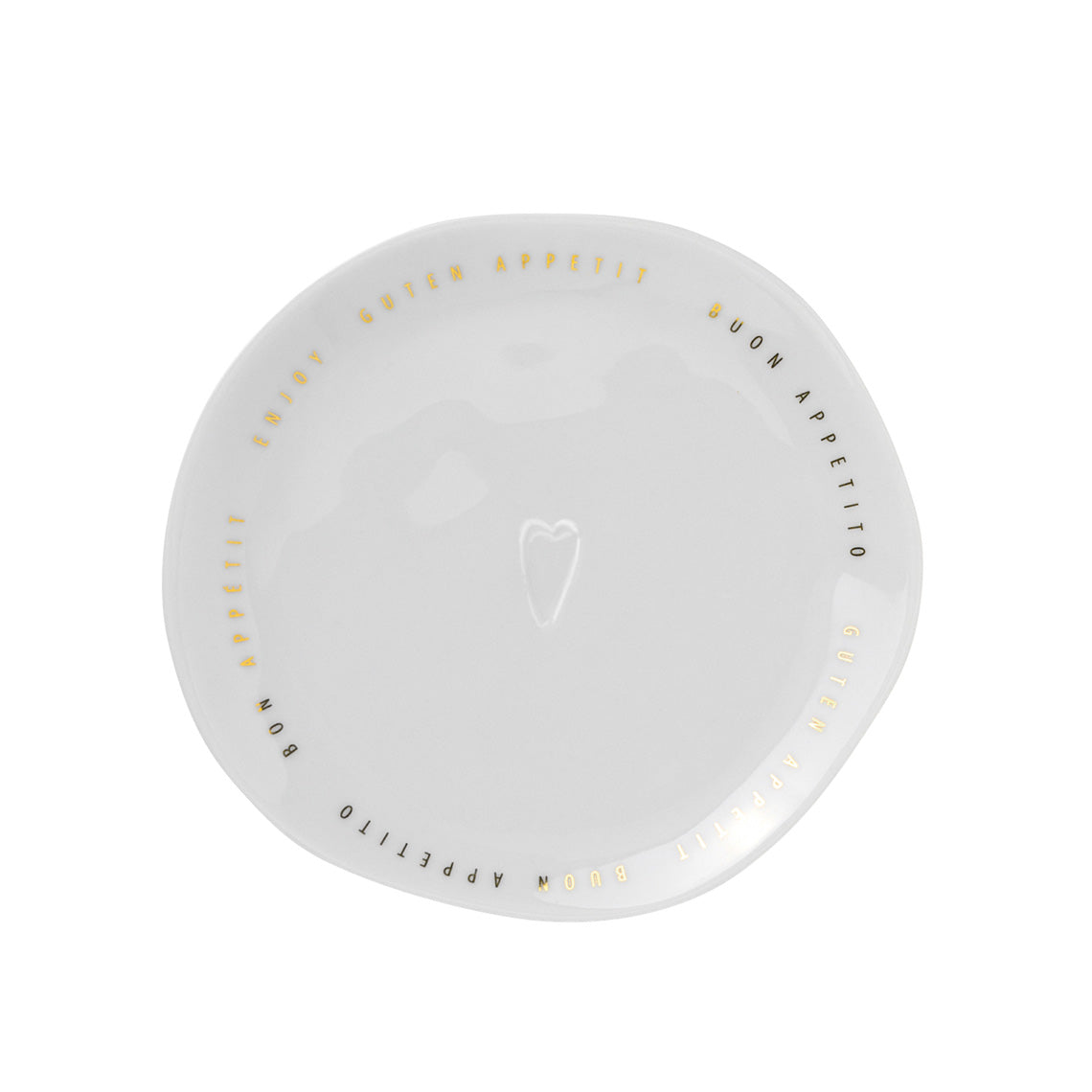 Small Bon Appetit porcelain plate