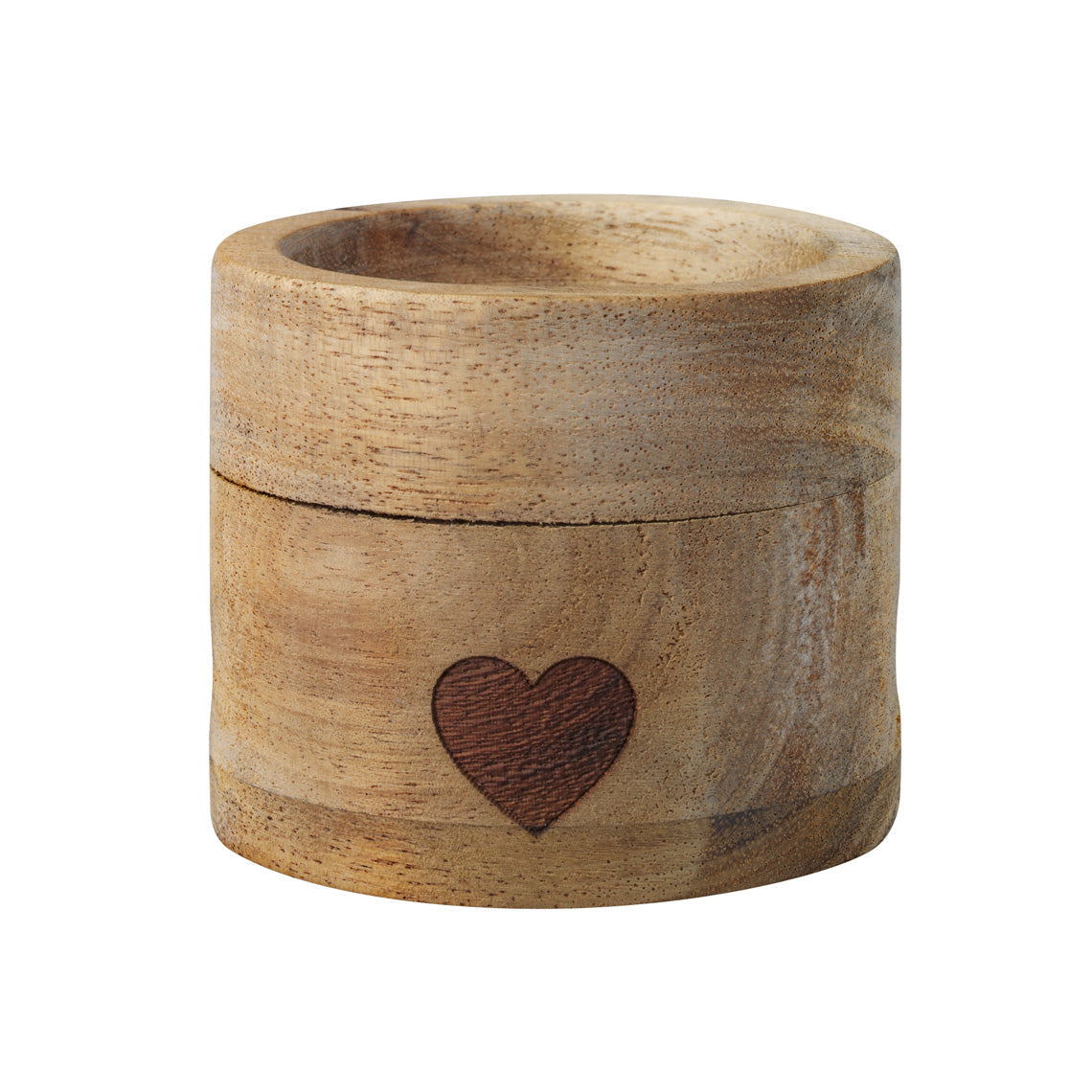 Acacia wood egg cup detail