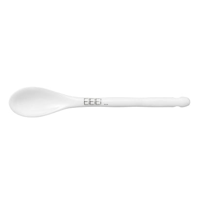 Porcelain spoon with heart detail