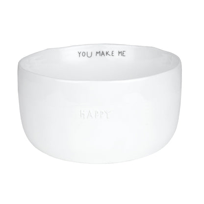 Bonjour You Make Me Happy porcelain bowl