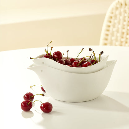 Early Bird porcelain bowls lifestyle view