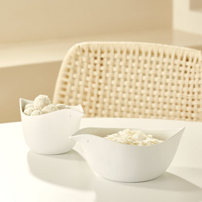 Early Bird porcelain bowls table setting