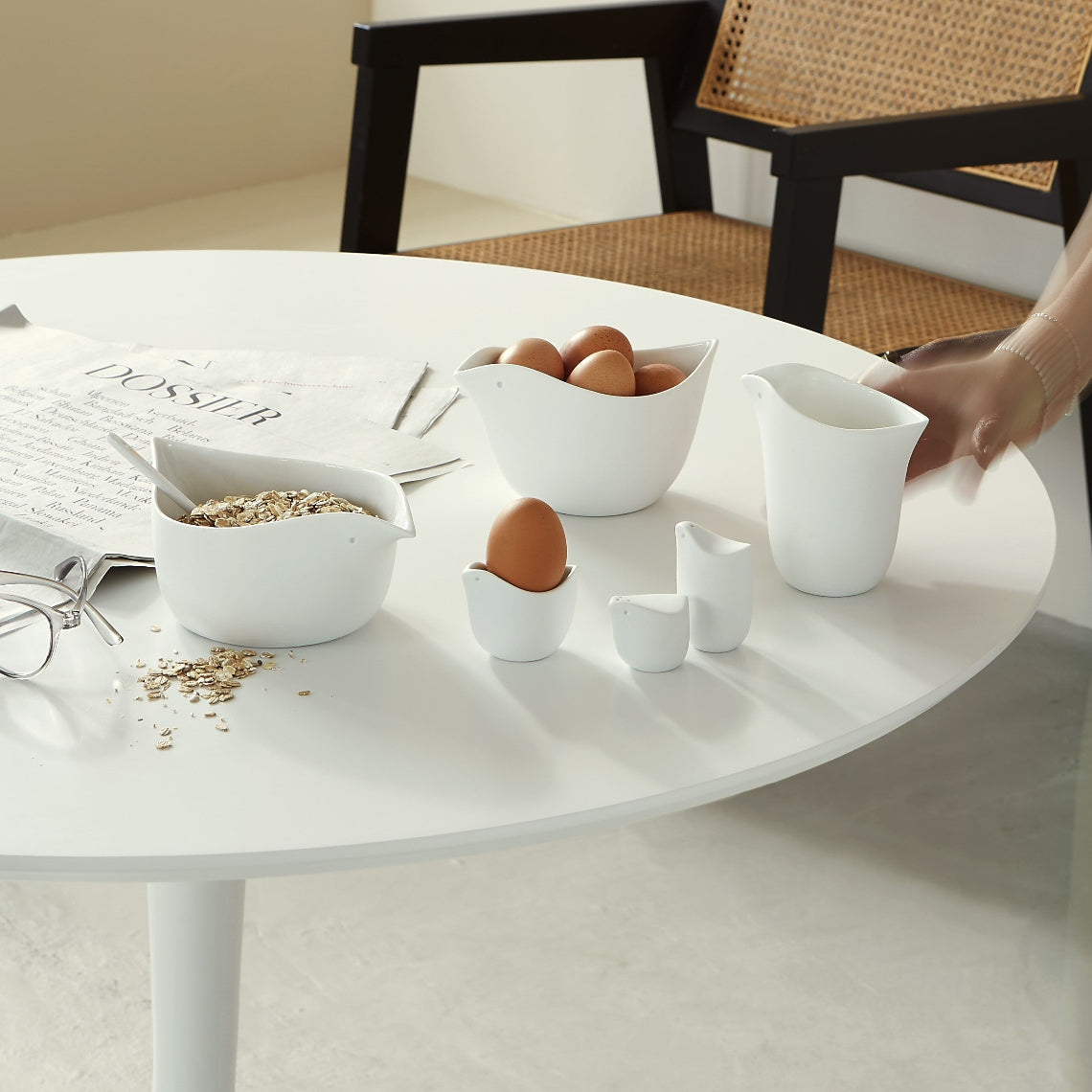 Räder Early Bird porcelain collection lifestyle view