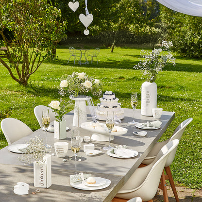 Heart shaped porcelain plate lifestyle