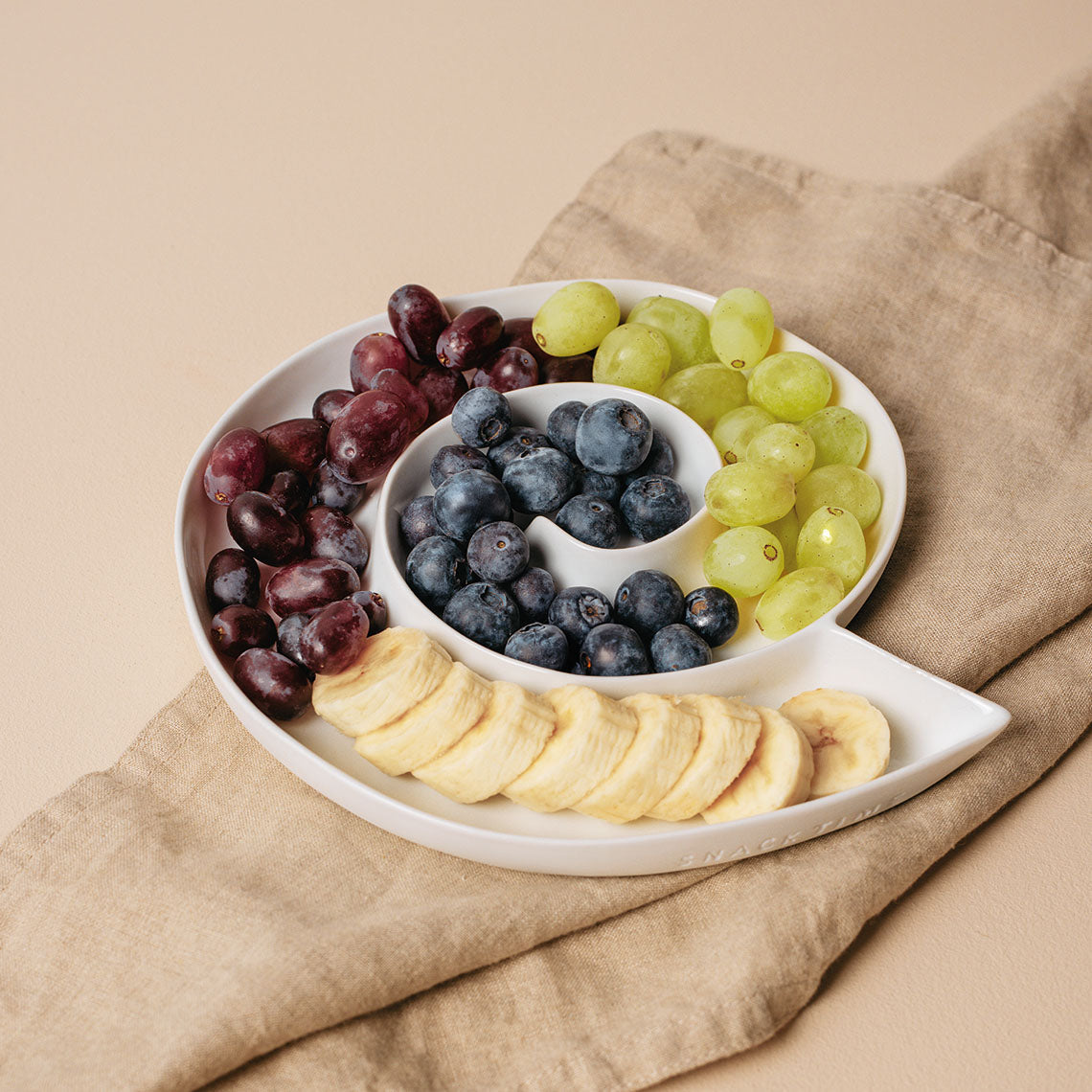 Snacktime porcelain serving dish lifestyle