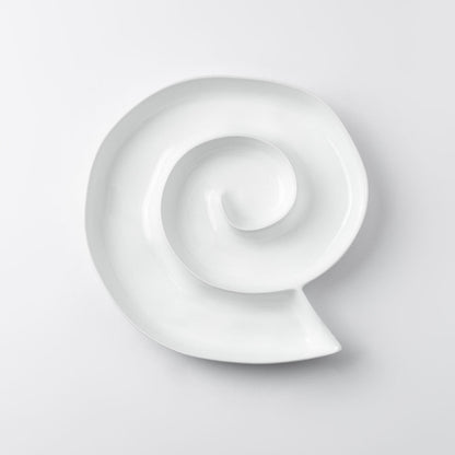 White porcelain Snacktime serving dish