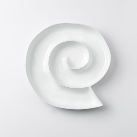 White porcelain Snacktime serving dish
