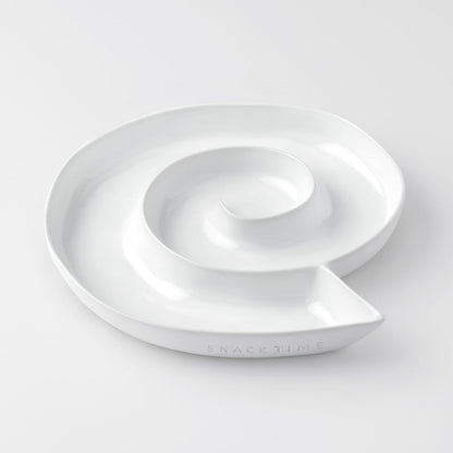 White porcelain serving dish view