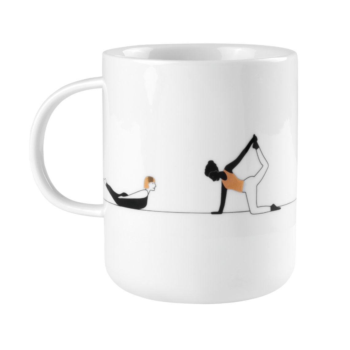 Matching yoga porcelain mug