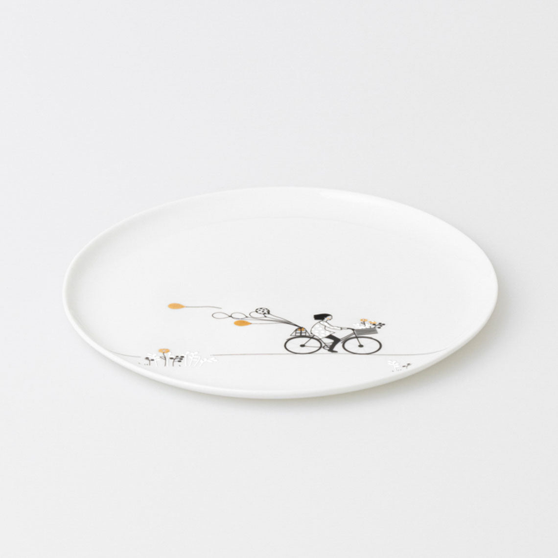 Bicycle porcelain plate detail