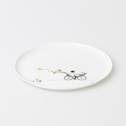 Bicycle porcelain plate detail