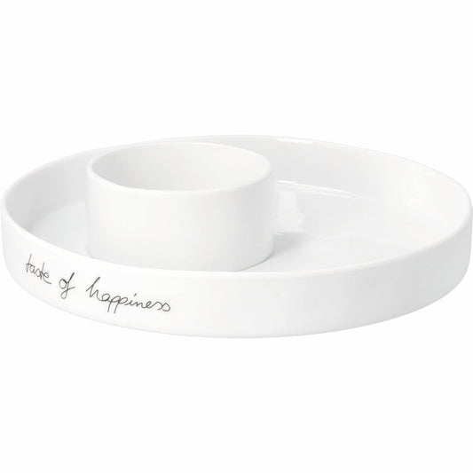 Happiness porcelain serving dish